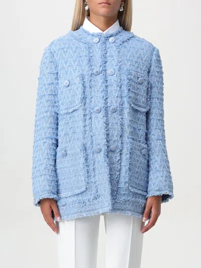 DOLCE & GABBANA JACKET DOLCE & GABBANA WOMAN COLOR GNAWED BLUE,F95531011