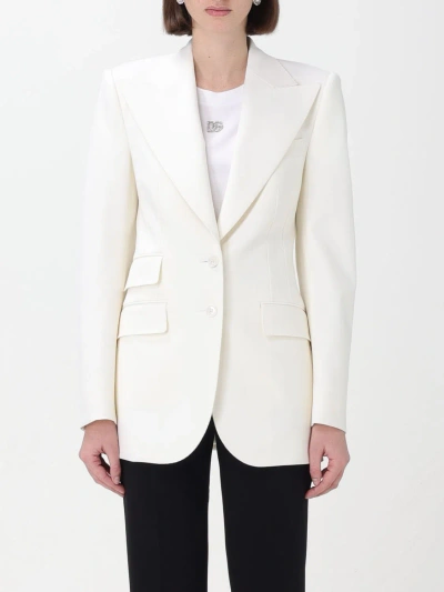 DOLCE & GABBANA BLAZER DOLCE & GABBANA WOMAN COLOR WHITE,F30214001