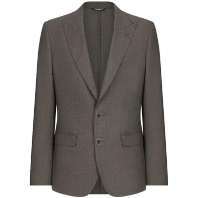 Dolce & Gabbana Jackets Gray In Brown