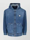 Dolce & Gabbana Jacket Hooded Front Pockets In Blue