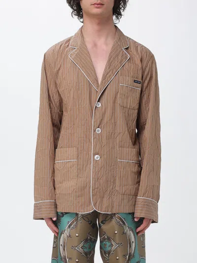 Dolce & Gabbana Jacket Men  In Brown
