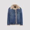 Dolce & Gabbana Stylish Jacket With Faux Fur Collar In Multi