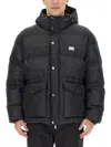 Dolce & Gabbana Puffy Black Coat With High Collar