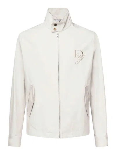 DOLCE & GABBANA JACKET WITH LOGO APPLICATION