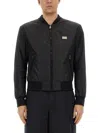 Dolce & Gabbana Black Bomber Jacket In Black