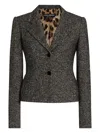 Dolce & Gabbana Jacket With Melange Effect Dolce E Gabbana In Gray