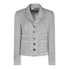 Dolce & Gabbana Tailored Jacket With Button Detailing And Frayed Edges
