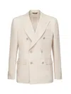 Dolce & Gabbana Linen Beige Double Breasted Jacket
