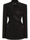 Dolce & Gabbana Double-breasted Blazer Peak Lapels In Black