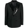 Dolce & Gabbana Sequin-lapel Double-breasted Blazer