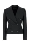 Dolce & Gabbana Dolce Double-breasted Jacket With Dg Logo Buttons In Black