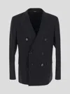 Dolce & Gabbana Man Blazer Black Size 46 Virgin Wool In Black