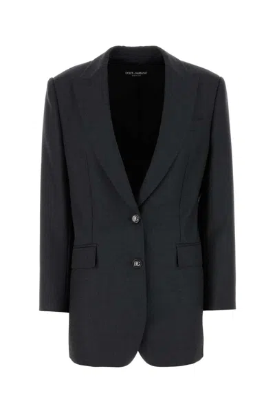 Dolce & Gabbana Jackets And Vests In Black
