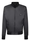Dolce & Gabbana Dolce&gabbana's Silver-plaque Completes The Design Of This Bomber Jacket For An Auth In Black