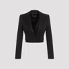 Dolce & Gabbana Short Wool Tailored Jacket In Black