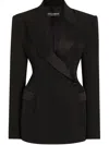 Dolce & Gabbana Double-breasted Blazer Peak Lapels In Black