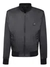 Dolce & Gabbana Black Nylon Tag Jacket In Black