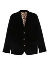 Dolce & Gabbana Corduroy Blazer In Black