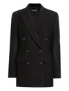 Dolce & Gabbana Wool Cloth Jacket In Black