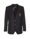 Dolce & Gabbana Patch Martini Jacket In Blue