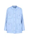 Dolce & Gabbana Rachel Multipocket Jacket In Blue