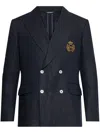 Dolce & Gabbana Double-breasted Blazer In Blue