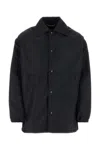 Dolce & Gabbana Sleeved Midnight Jacket In Nylon In Blue