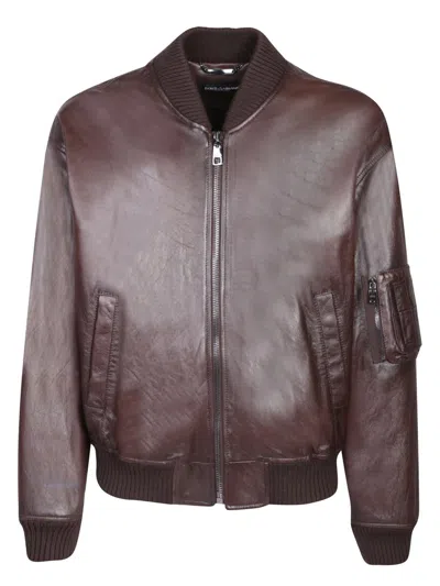 Dolce & Gabbana Jackets In Brown