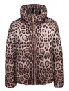 Dolce & Gabbana Down Jacket In Brown