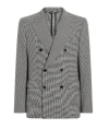 Dolce & Gabbana Linen Double-breasted Jacket Jackets Grey In Gray