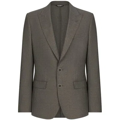 Dolce & Gabbana Jackets Gray In Brown