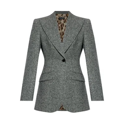 DOLCE & GABBANA JACKETS GRAY