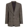 Dolce & Gabbana Single-breasted Felted Jacket In Brown