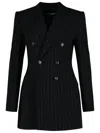 Dolce & Gabbana Double-breasted Pinstriped Blazer In Multicolor