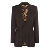 Dolce & Gabbana Black Blazer In Multicolor