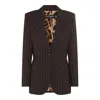 Dolce & Gabbana Black Blazer In Multicolor