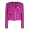 Dolce & Gabbana Violet Cotton Casual Jacket In Purple
