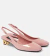 Dolce & Gabbana Pink Décolleté With Dg Logo On The Heel In Shiny Leather Woman In Rosa