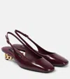 Dolce & Gabbana Jackie Dg 40 Leather Slingback Pumps In Burgundy