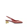 Dolce & Gabbana Jackie Slingback Pumps In Orange