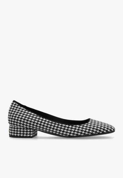 DOLCE & GABBANA JACKY 30 HOUNDSTOOTH PUMPS