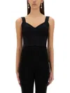 Dolce & Gabbana Jacquard And Lace Sheath Corsetry Bustier In Black