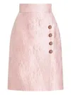 Dolce & Gabbana Jacquard Button-embellished Skirt