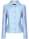 Dolce & Gabbana Brocade Jacket In Blue