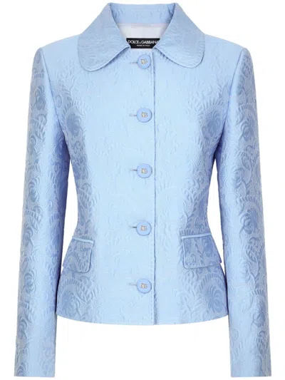 DOLCE & GABBANA JACQUARD BUTTONED JACKET
