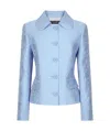 Dolce & Gabbana Brocade Jacket In Blue