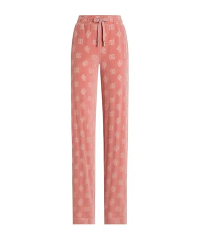 DOLCE & GABBANA DOLCE  GABBANA DG JACQUARD DRAWSTRING PANTS