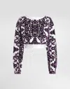 Dolce & Gabbana Jacquard Chenille Sweatshirt In Multi