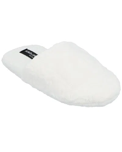 Dolce & Gabbana Jacquard Cotton Terry Slippers In White