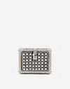 Dolce & Gabbana Jacquard Dolce Box Bag With Embroidery In Multicolor